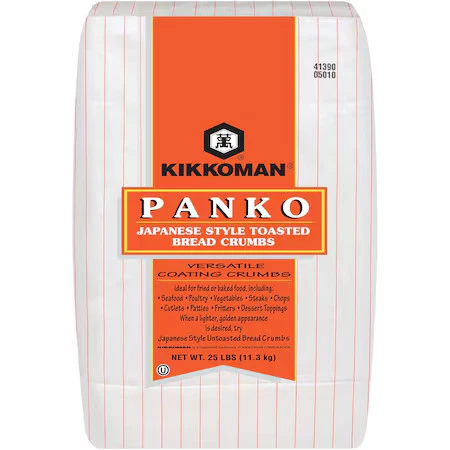 KIKKOMAN 05010 Kikkoman Panko Japanese Style Toasted Bread Crumbs 25lbs