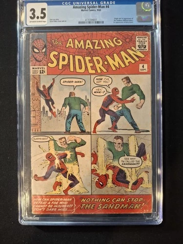 Amazing Spider-Man 4 Marvel 1963 CGC 3.5 1st Appearance Sandman