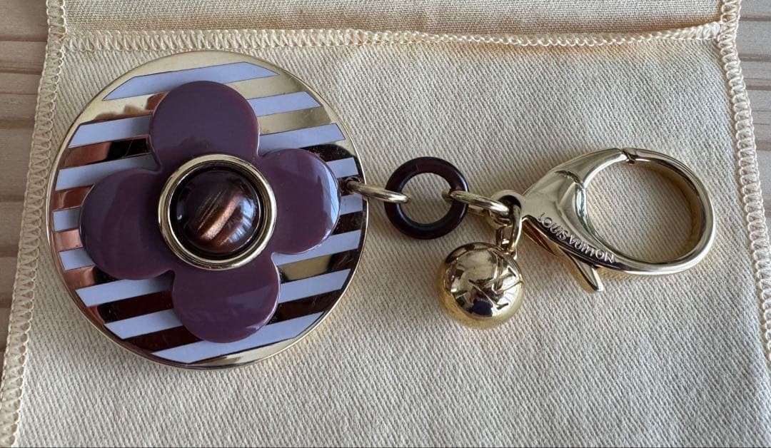Louis Vuitton Amarant Key Ring Bag Charm