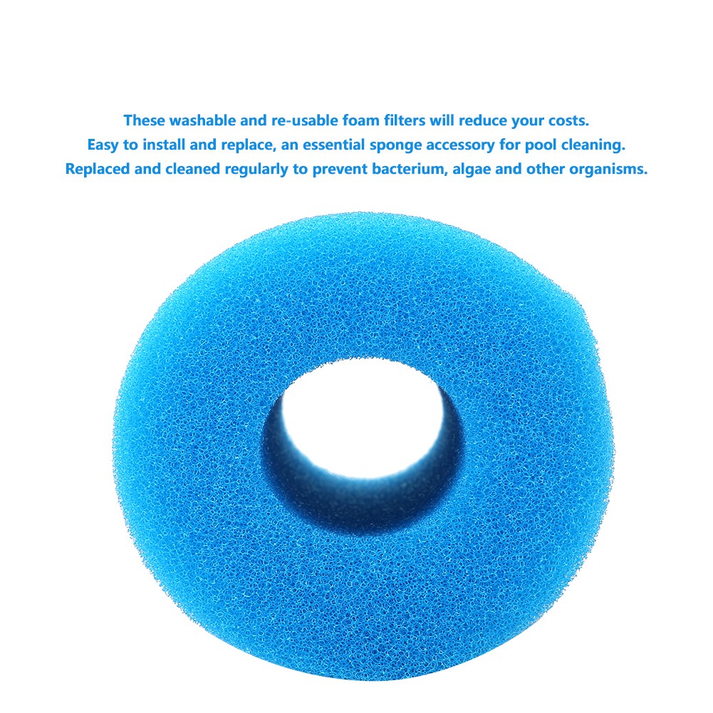 Reusable Swimming Pool Filter Foam Sponge Cartridge Replacement Washable Pool Cl