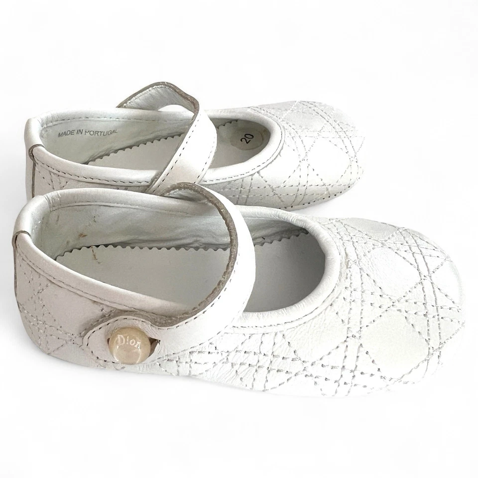 Zapatos de bebé Dior blancos talla 20 N8 Foto 3 de 4