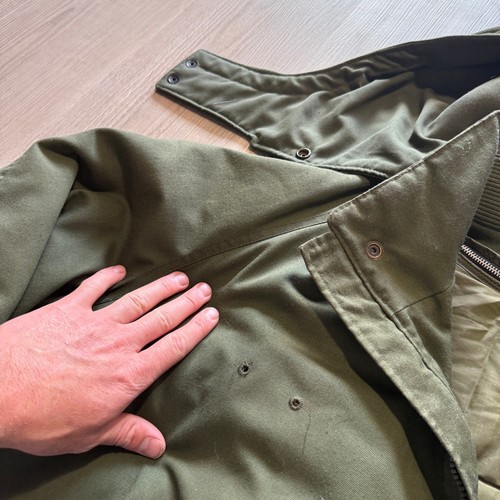 Vintage 90's U.S. Border Patrol Uniform Green Hooded Zip Up Jacket Coat Sz XL - Picture 6 of 9