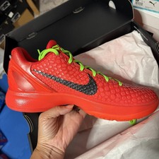 Nike Kobe 6 Protro Reverse Grinch  Red  basketball shoes Men  s Sz 8-12