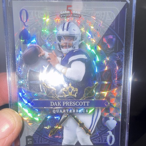 Wild Card Draw Stacked Deck Black Tie Color Match Dak Prescott Cowboys 1/1