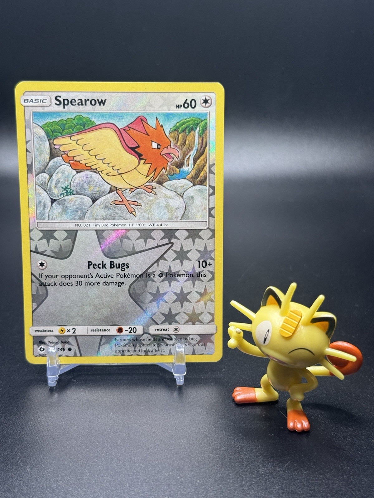 Spearow 97/149 Pokemon Sun & Moon Base Set Reverse Holo - NM