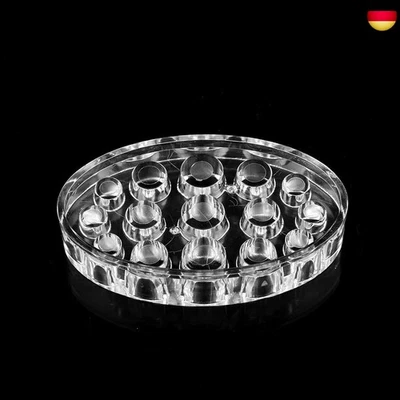 BESUCHE DEN SONEW-STORE Sonew 15 Löcher Tattoo Ink Cup Holder, Oval Acrylic Tattoo Permanent Make Up
