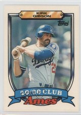 1989 Topps Ames 20/20 Club Box Set Kirk Gibson #14 0q3