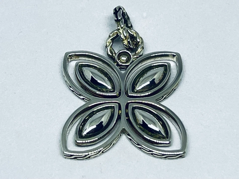 John Hardy Kawung Flower Butterfly Large Pendant 925 Sterling Silver - Image 2 of 4