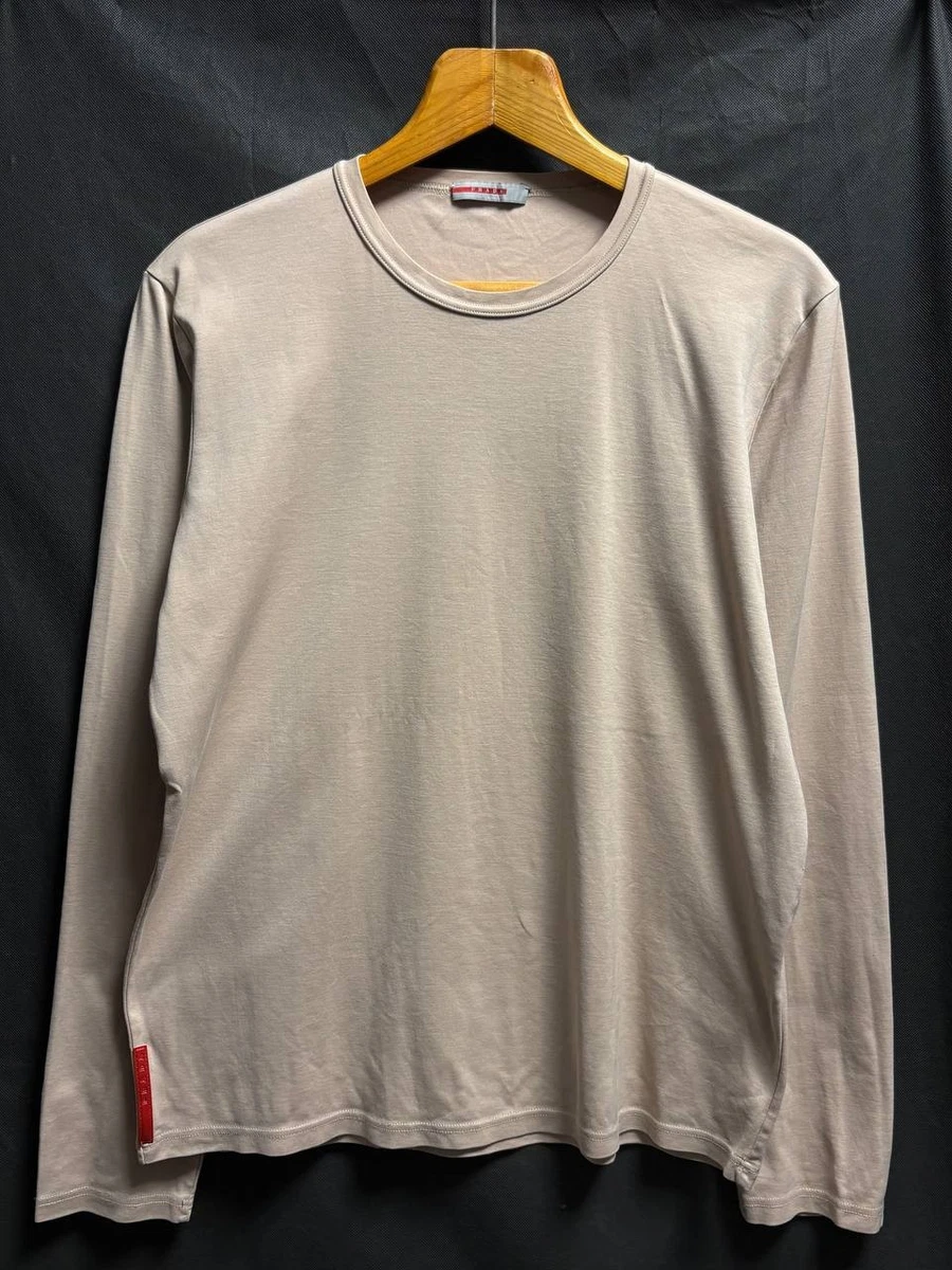 PRADA Long Sleeve Solid T-Shirts for Men for sale | eBay