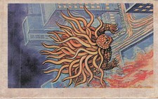 1983 Vintage Japanese Menko Card Kaiju Monster Tentacle Attack City Q Club
