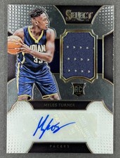 2015-16 Select Rookie Autograph Materials - Myles Turner #RA-MTR /125 (RC, AU)