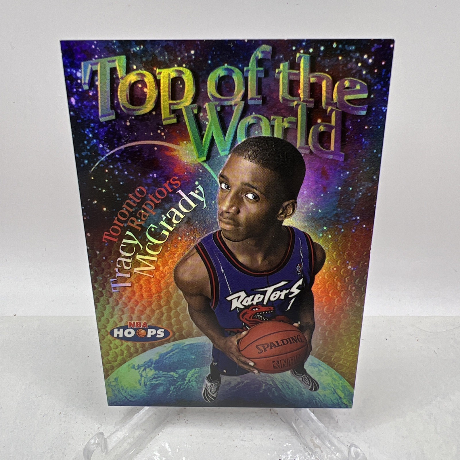 Tracy McGrady 1997-98 Hoops Top of the World Rookie #8 Toronto Raptors Skybox RC