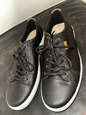 ecco danish design mens shoes Black Leather Size 11 - 11.5 US 45 EU