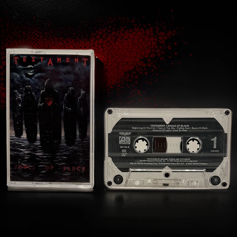•TESTAMENT - SOULS OF BLACK• ~1990 OG PRESSING~ (CASSETTE TAPE) - Image 2 of 4