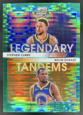 2022-23 Contenders Optic Kevin Durant Stephen Curry Tandems Green Pulsar #/25