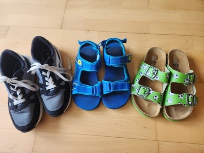 3x Schuhe für Jungs Gr. 35 Kangaroos Jack Wolfskin Turnschuhe Sandalen