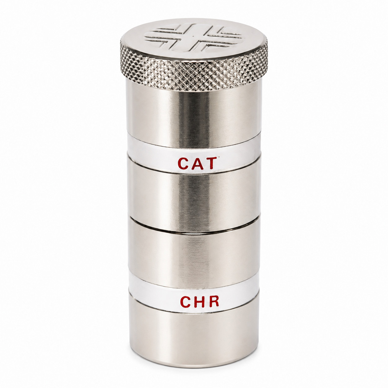 Calandrini Double Oil Stock Nickel Plated Church Oil Container Threaded Tops