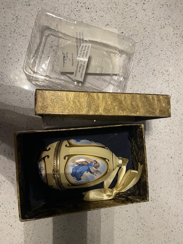 mr christmas musical egg ornament In Box