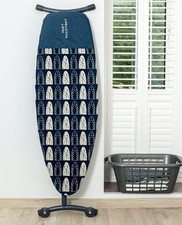 Addis Deluxe Ironing Board Cover, Navy/White Suitable for board up 135 cm x 46cm