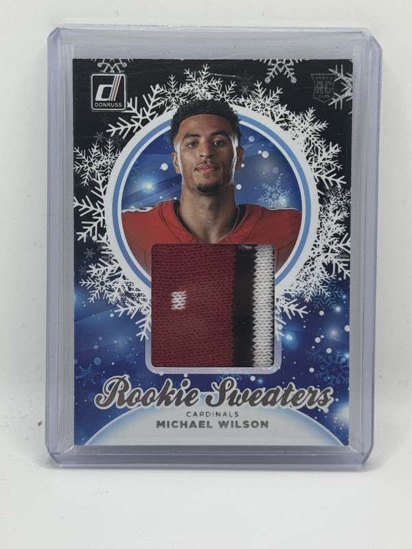 2023 Panini Donruss Michael Wilson Rookie Sweaters #HS-MWI RC Arizona Cardinals 