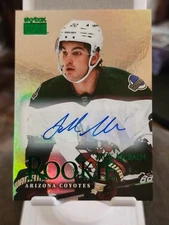 2022-23 Jack McBain Skybox Metal Universe Premium Prospects Rookie Auto SR-13 RC