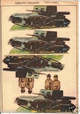 sd 03 SOLDATINI DI CARTA - ESERCITO ITALIANO - Carri d'assalto