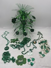 St Patrick  s Day Irish Lot Cascade Centerpiece 11 Necklaces  Multicolored Beads