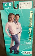 Juzo Soft Compression KNEE Stockings Unisex 2002 AD V Beige FF 30-40 mmHg New