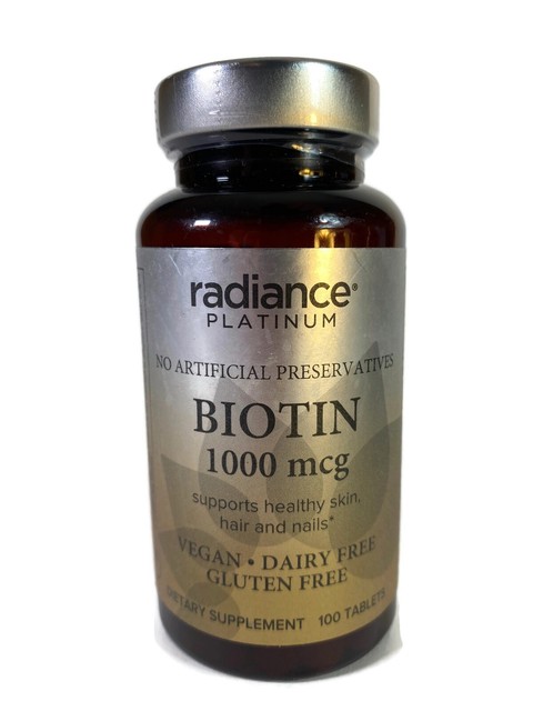 Radiance Platinum Biotin 1000mcg Vegan Gluten 100 Tablets For Sale Online Ebay