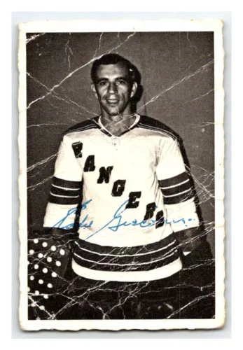 1970-71 O-PEE-CHEE DECKLE EDGE ED GIACOMIN VINTAGE NHL HOCKEY CARD #42 RANGERS