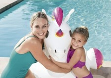 Fantasy Unicorn Ride-On Inflatable Water Pool Float 61" x 47" Bestway H2O Go 3 