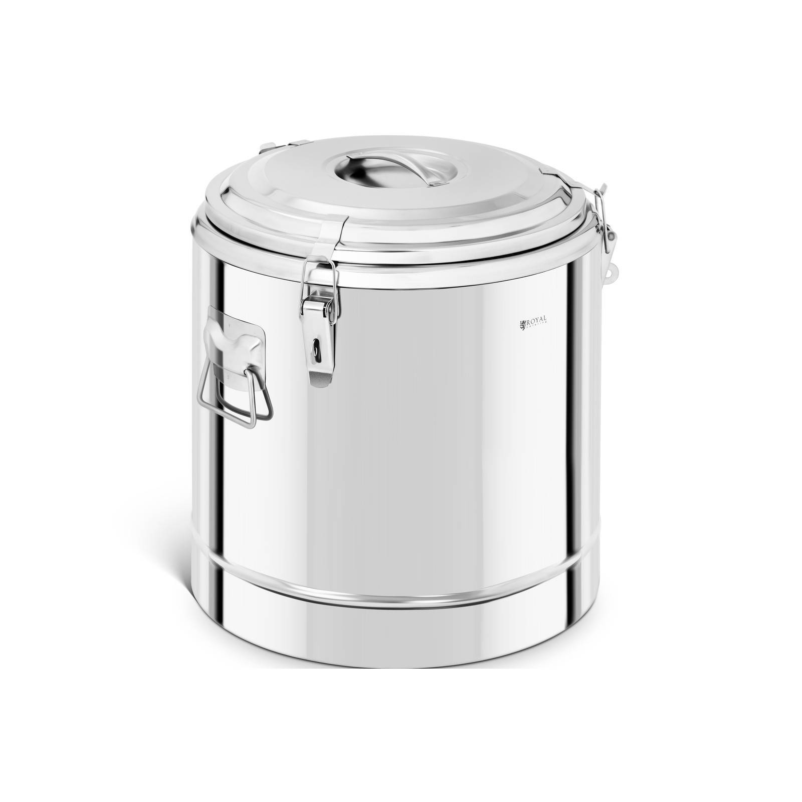 Contenitore Termico Acciaio Inox Thermos Isolante Trasporto Alimenti Bevande 35L
