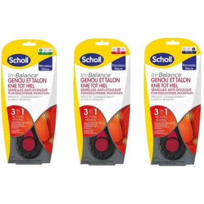 Scholl In Balance Knee to Heel Pain Relief Insoles - Small, Medium or Large