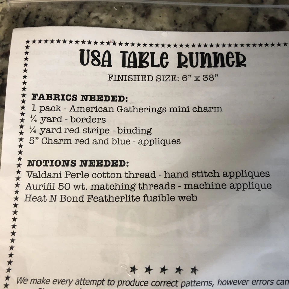 Patrón de corredor de mesa Primitive Gatherings USA Foto 3 de 4