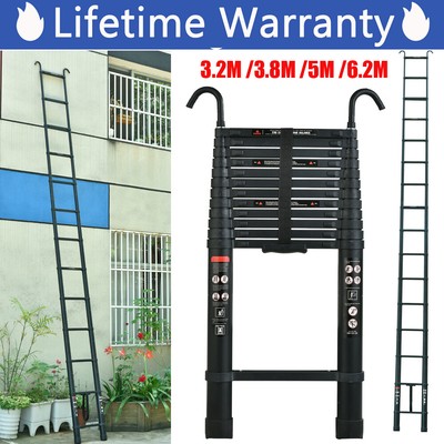 Telescopic Ladder Multi-Purpose Extendable Laders Aluminium Folding 6.2M 3.8M 5M
