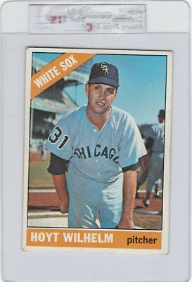 1966 TOPPS #510 HOYT WILHELM HOF CHICAGO WHITE SOX HOFER SEMI HIGH NUMBER # WOW