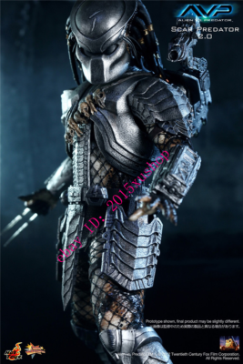 ホットトイズ HOTTOYS プレデター PREDATOR MMS190 Hot Toys MMS190 Alien vs. Predator 1/6 Scar Predator Action Figure