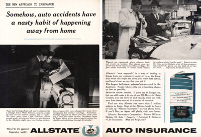 1961 Allstate Insurance: Auto Accidents Have a Nasty Habit Vintage ...