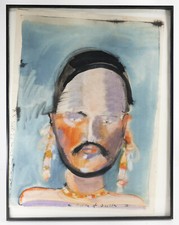 Vintage MCM Mid-Century Modern Portrait Robert Andrew Parker Prince of Orissa