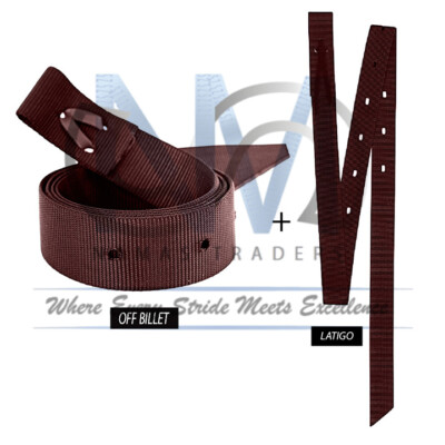 Sangle Latigo Cuir Pour Selle Western – Trous Réglables – Fabrication Inde