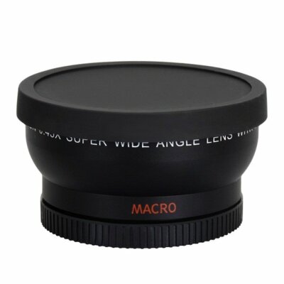 HD 0.45x 58mm Wide Angle Lens with MACRO for Canon Nikon Sony DSLR Camera