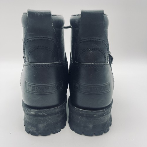 Harley Davidson Motorcycle Riding Boot Women's Size 10 Black Lace Up Distressed - Picture 5 of 11