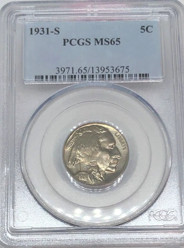 1931-S MS65 Buffalo Nickel PCGS Mint State 65