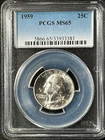 1959  25C Washington Quarter Dollar PCGS MS65  33933381