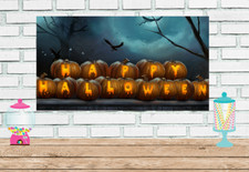3x6 Happy Halloween vinyl Birthday Banner