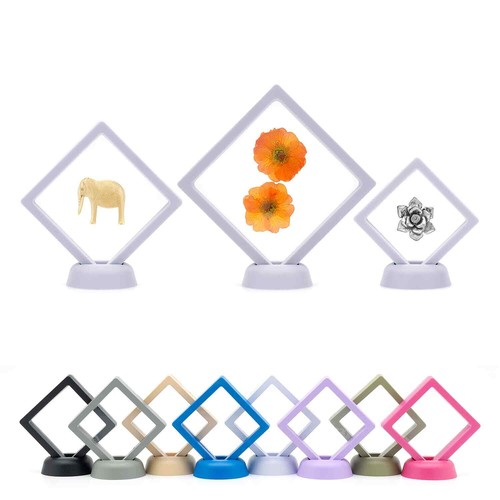 Schweberahmen 3D Display Schmuck Anhänger Münze Ring Box Etui & Ständer 5er-Pack UK - Bild 20 von 89