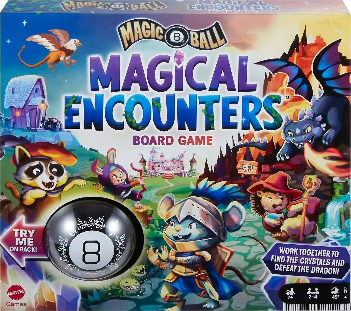 Mattel Games Magic 8 Ball Board Games - Magical Encounter Cooperative NEW