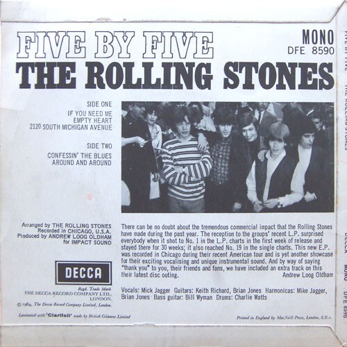 The Rolling Stones - Five By Five (7", EP, Mono) - Bild 2 von 4