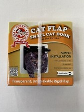 Ideal Pet Products Cat Door Cat Flap Small White 6 1/4" x 6 1/4" 4 Way Lock