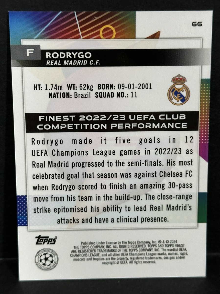 TOPPS RODRYGO ロドリゴ 世界10枚限定 跳ね返さ 1stナンバー 1/10